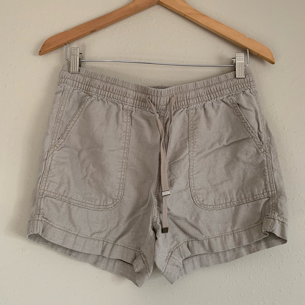 Tan cargo shorts